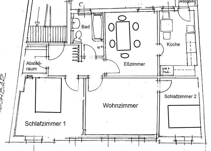 2 Bed Sleeps 5 - Rooftop Terrace Wifi * Cochem